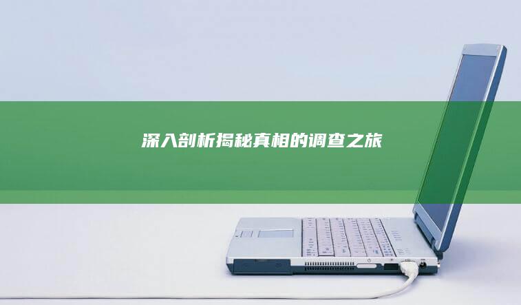 深入剖析：揭秘真相的调查之旅